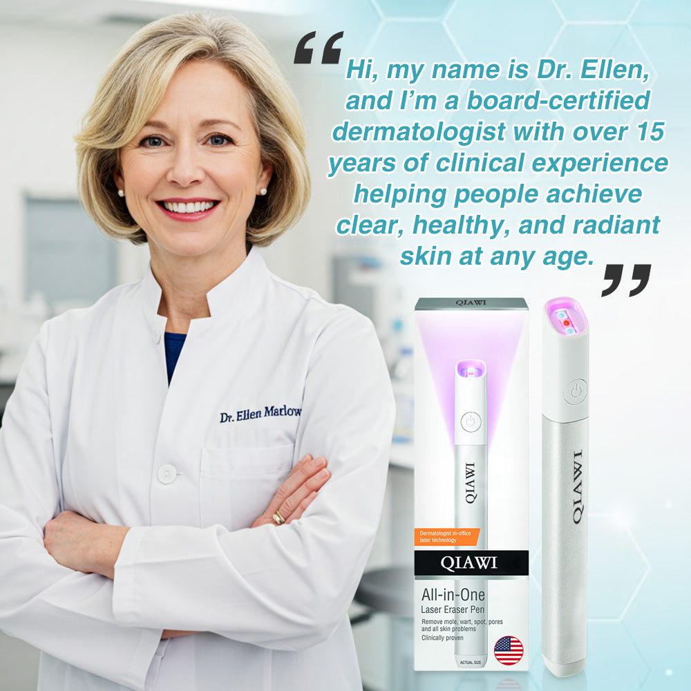 ✨QIAWI™ All-in-One CO₂ Laser Eraser Pen | Removes Moles, Warts, Skin Flaws & Pigmentation