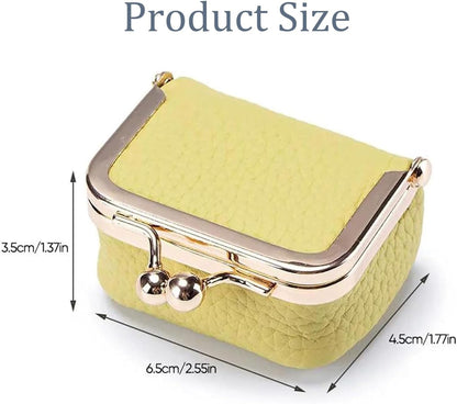 Portable Mini Genuine Leather Jewelry Box