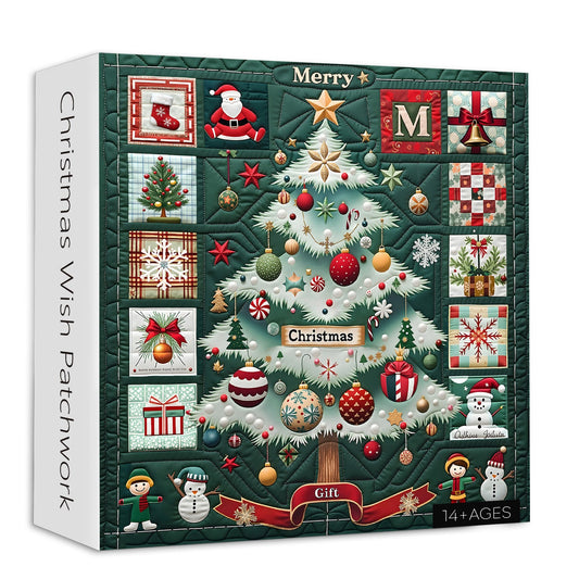 Christmas Wish Patchwork Jigsaw Puzzle 1000 Piece