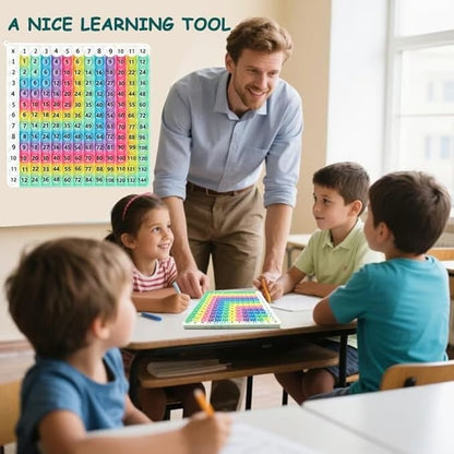 🎯12x12 Multiplication Table Board Game – Portable Math Practice and Learning Toy for Kids