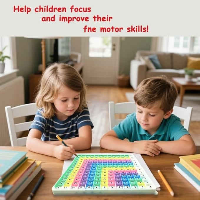 🎯12x12 Multiplication Table Board Game – Portable Math Practice and Learning Toy for Kids