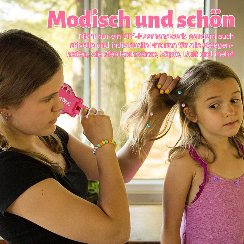 ✨Glitter Diamond Styling Tools Hair Gemstone Styling Set to light up girls' hair, clothes, accessories, No Heat Required Hair Styling Accessories