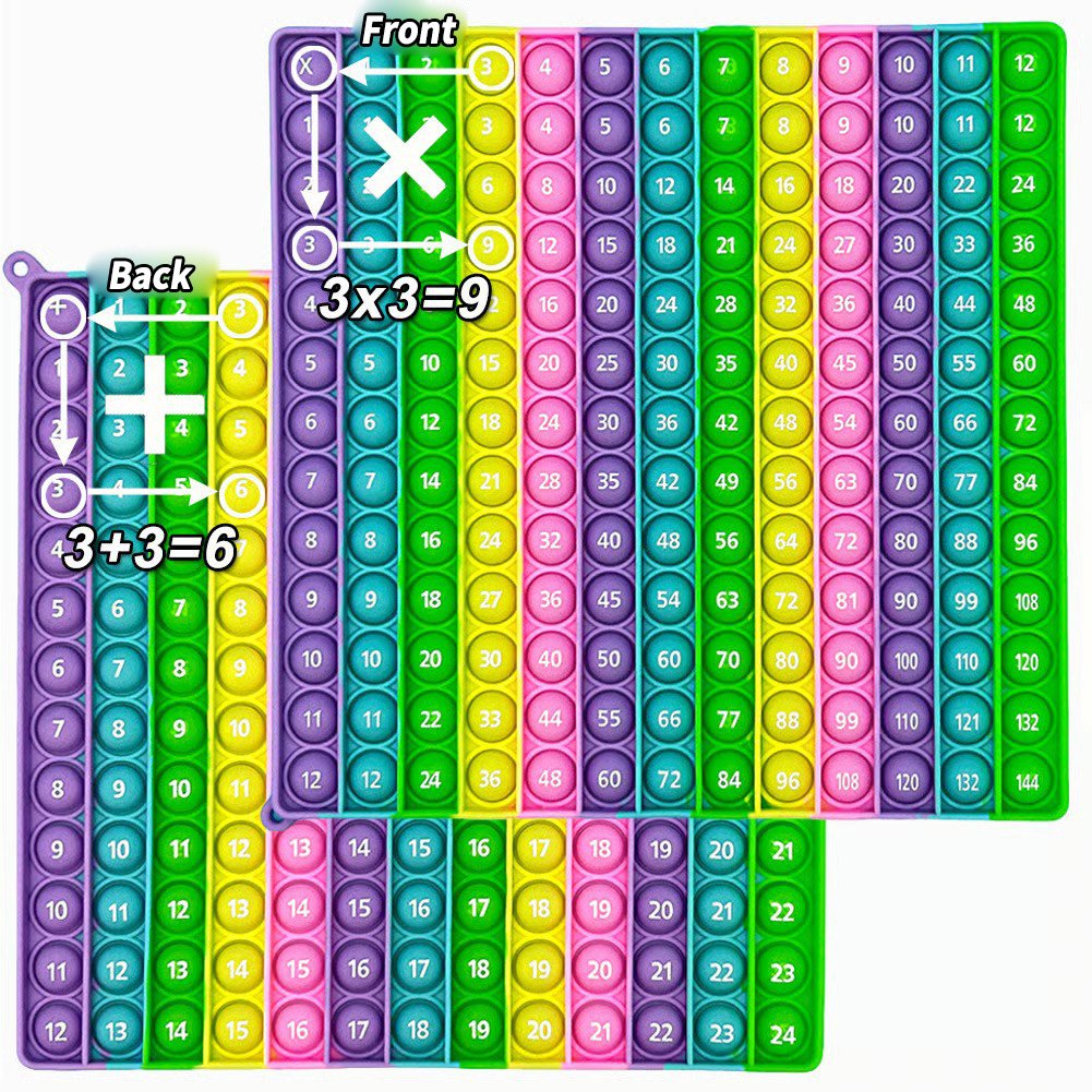 🎯12x12 Multiplication Table Board Game – Portable Math Practice and Learning Toy for Kids