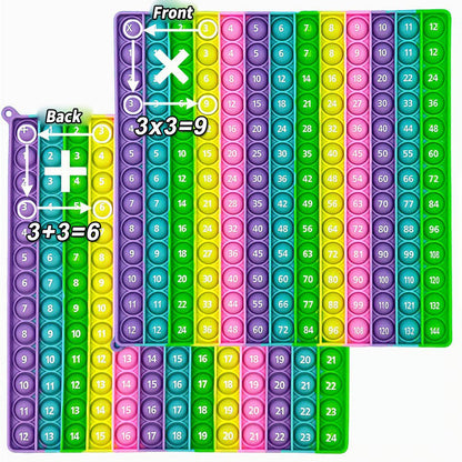 🎯12x12 Multiplication Table Board Game – Portable Math Practice and Learning Toy for Kids