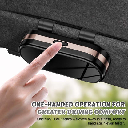 Mirrored glasses case for the car