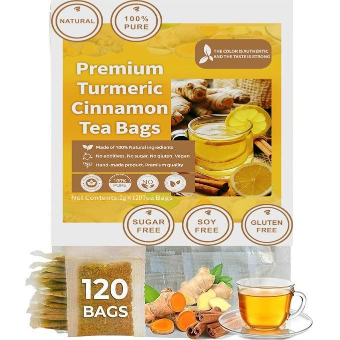 💝100% Natural Turmeric Ginger Cinnamon Tea