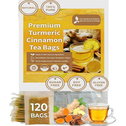 💝100% Natural Turmeric Ginger Cinnamon Tea