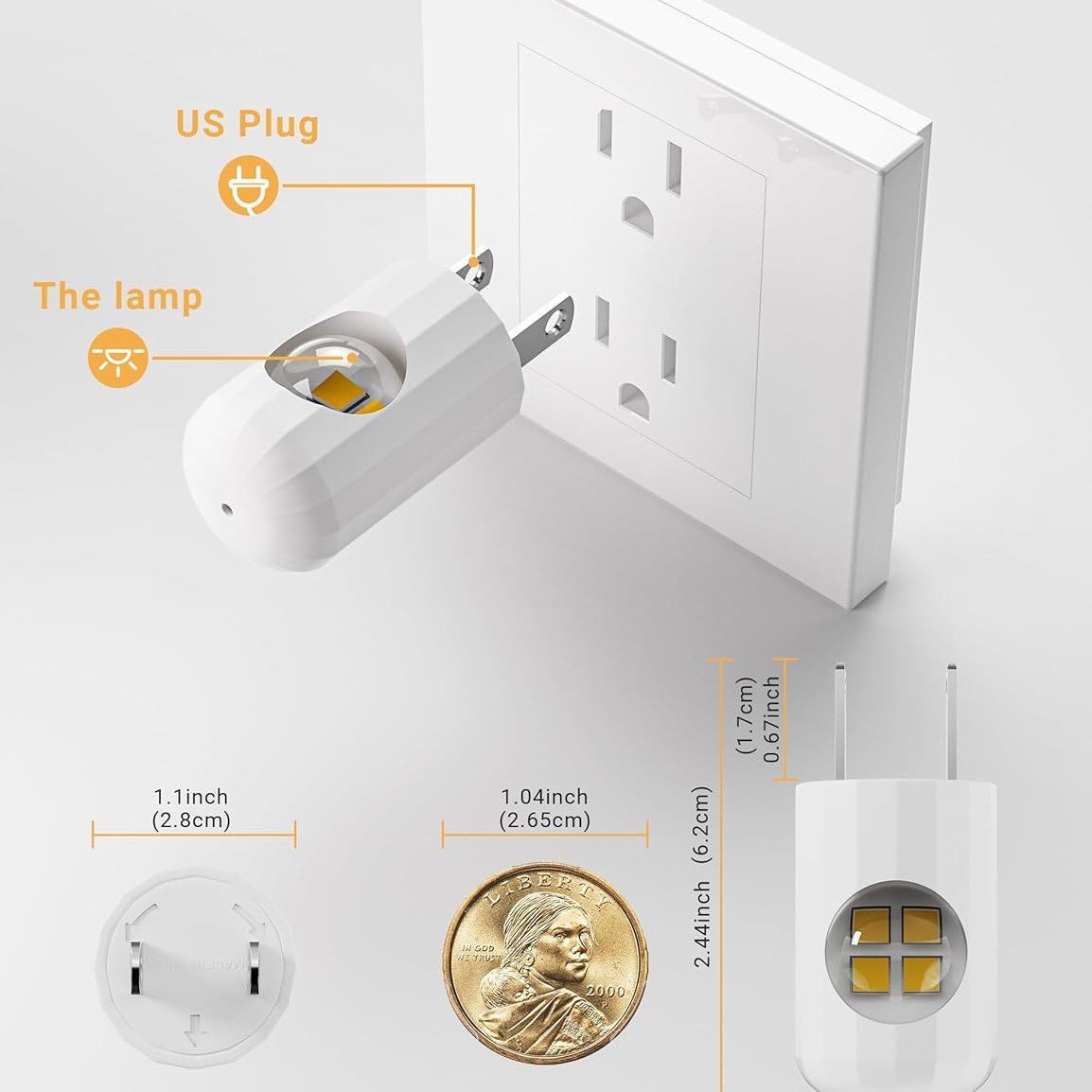 🔥2025 SALE🔥LED Wall Socket Night Light