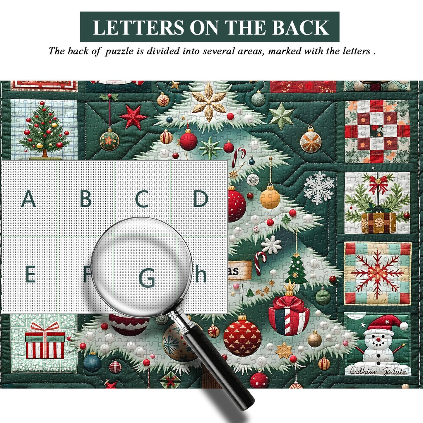 Christmas Wish Patchwork Jigsaw Puzzle 1000 Piece