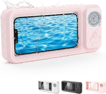 Shower Phone Holder with Wireless Bluetooth Speaker