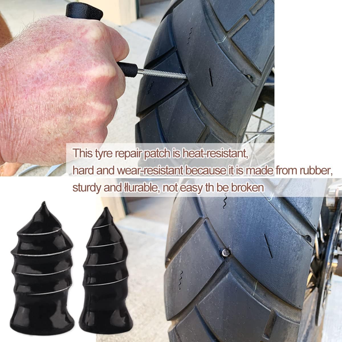 🎄Christmas-Sale 49%OFF🔥Tire Repair Rubber Nail🚚🎁Free Screwdriver Included