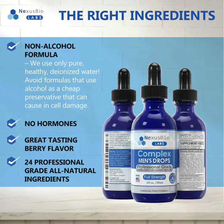 NexusBio® Labs Complex Men's Drops🚀🛬【💥3rd Anniversary Store Celebration Sale💥】