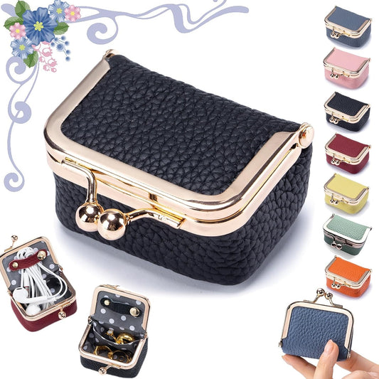 Portable Mini Genuine Leather Jewelry Box