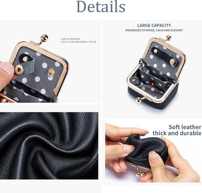 Portable Mini Genuine Leather Jewelry Box