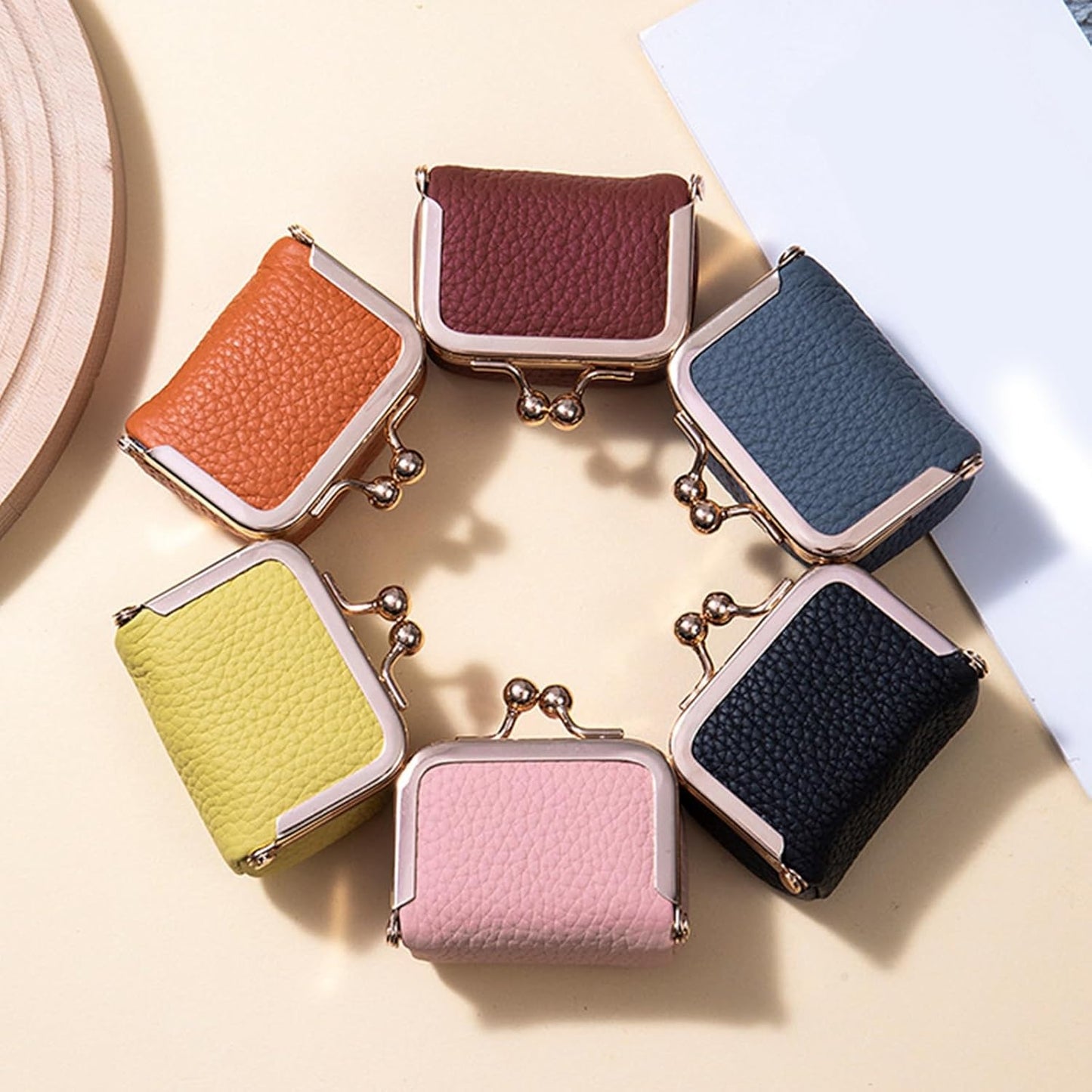 Portable Mini Genuine Leather Jewelry Box