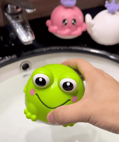 Water-Activated Glowing Whale Sprayer Toy | Baby Bath & Pool Fountain Sprinkler for 1 2 3 Year Old Kids | Toddler Gift for 1st Birthday