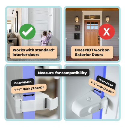 The Snap-On Door Lock Kids Can't Reach or Defeat