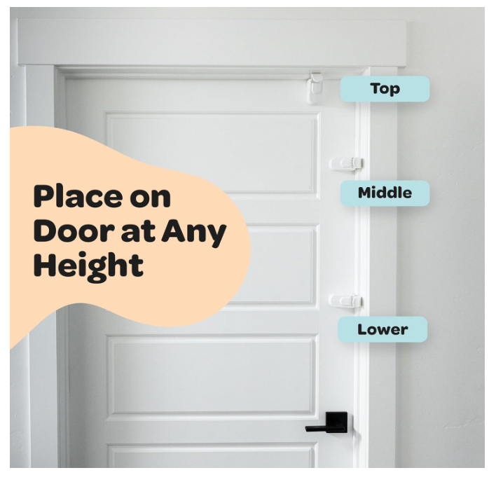 The Snap-On Door Lock Kids Can't Reach or Defeat