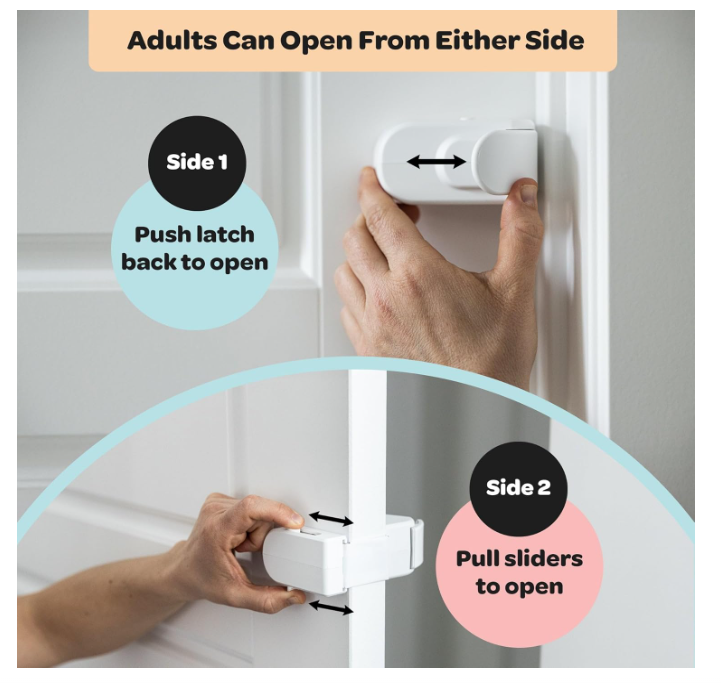 The Snap-On Door Lock Kids Can't Reach or Defeat
