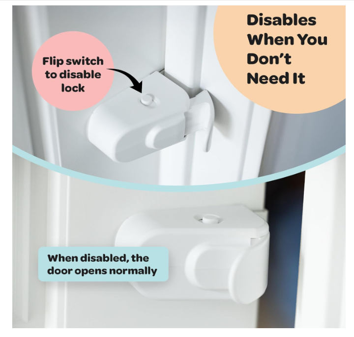 The Snap-On Door Lock Kids Can't Reach or Defeat