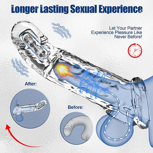 🔥🎁 2025 HOT Deal 💥 Reusable Penis Extension Vibrator – Makes You Longer, Harder & Unstoppable 😍【Discreet Delivery】