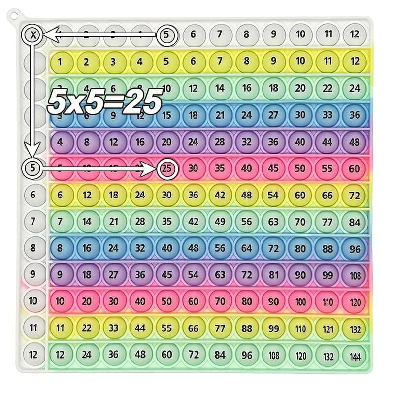 🎯12x12 Multiplication Table Board Game – Portable Math Practice and Learning Toy for Kids